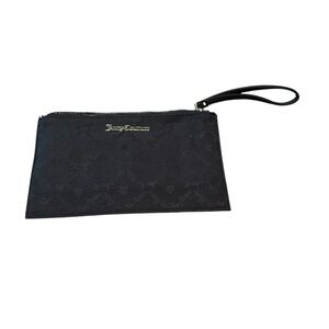 Juicy Couture Black Sleek Wristlet Clutch